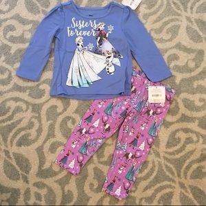 Disney Frozen Anna Elsa New Top Leggings